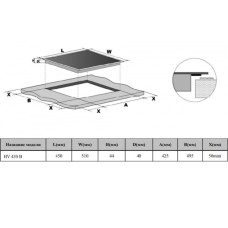 Электрическая панель Weissgauff HV 430 B
