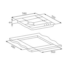 Газовая панель Weissgauff HGG 641 WGh