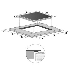 Электрическая панель Weissgauff HV 643 BSG
