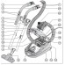 Пылесос Miele SBCD3 Classic C1 Allergy манговый красный